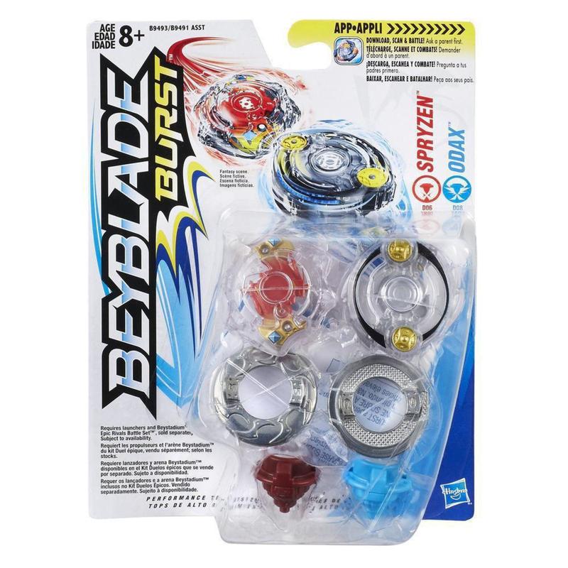 Beyblade Burst- Spryzen X Odax- Hasbro- B9491 - Conjunto Pião de